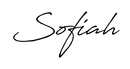 Try this chic Sofiah handwritten sign style. Using Antro_Vectra_Bolder font elements, it gives your name a sleek, memorable identity. Sofiah signature style 7 images and pictures png