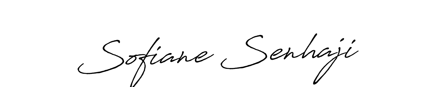 Create a beautiful signature design for name Sofiane Senhaji. With this signature (Antro_Vectra_Bolder) fonts, you can make a handwritten signature for free. Sofiane Senhaji signature style 7 images and pictures png