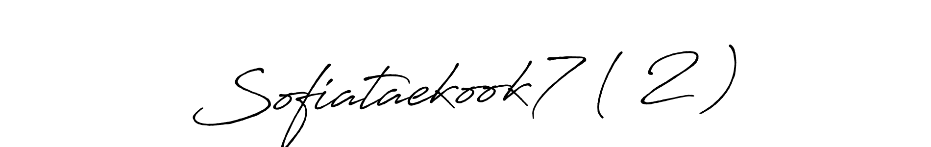 How to make Sofiataekook7 ( 2 ) signature? Antro_Vectra_Bolder is a professional autograph style. Create handwritten signature for Sofiataekook7 ( 2 ) name. Sofiataekook7 ( 2 ) signature style 7 images and pictures png