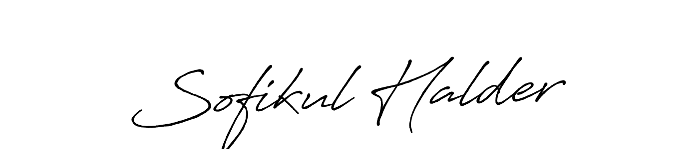 Make a beautiful signature design for name Sofikul Halder. With this signature (Antro_Vectra_Bolder) style, you can create a handwritten signature for free. Sofikul Halder signature style 7 images and pictures png