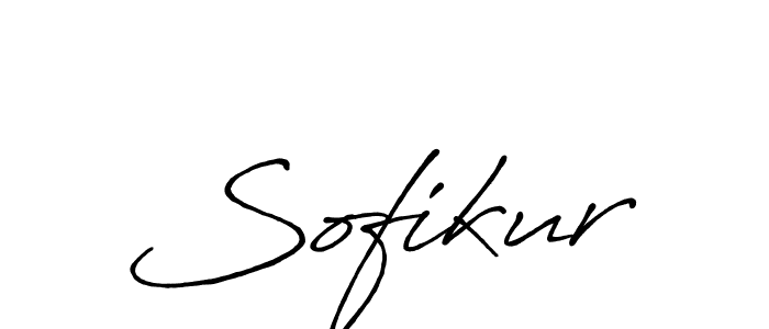 How to make Sofikur name signature. Use Antro_Vectra_Bolder style for creating short signs online. This is the latest handwritten sign. Sofikur signature style 7 images and pictures png