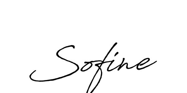 Design your own signature with our free online signature maker. With this signature software, you can create a handwritten (Antro_Vectra_Bolder) signature for name Sofine. Sofine signature style 7 images and pictures png