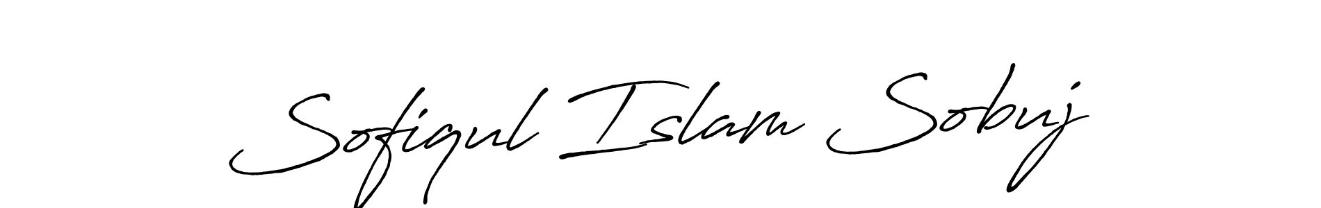 Design your own signature with our free online signature maker. With this signature software, you can create a handwritten (Antro_Vectra_Bolder) signature for name Sofiqul Islam Sobuj. Sofiqul Islam Sobuj signature style 7 images and pictures png