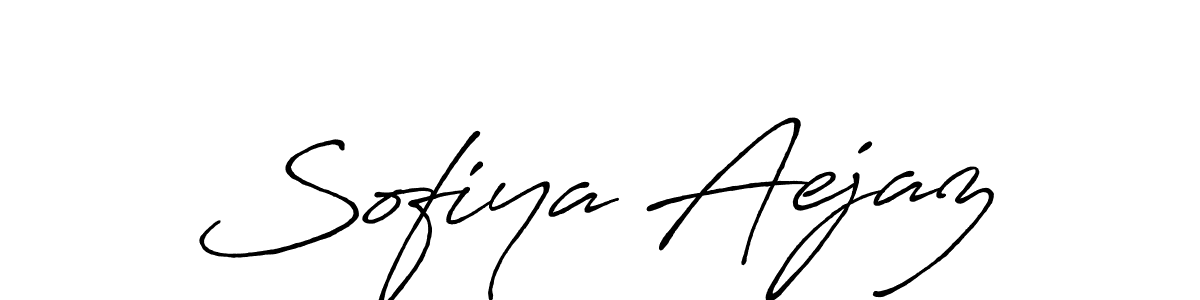 Make a beautiful signature design for name Sofiya Aejaz. With this signature (Antro_Vectra_Bolder) style, you can create a handwritten signature for free. Sofiya Aejaz signature style 7 images and pictures png