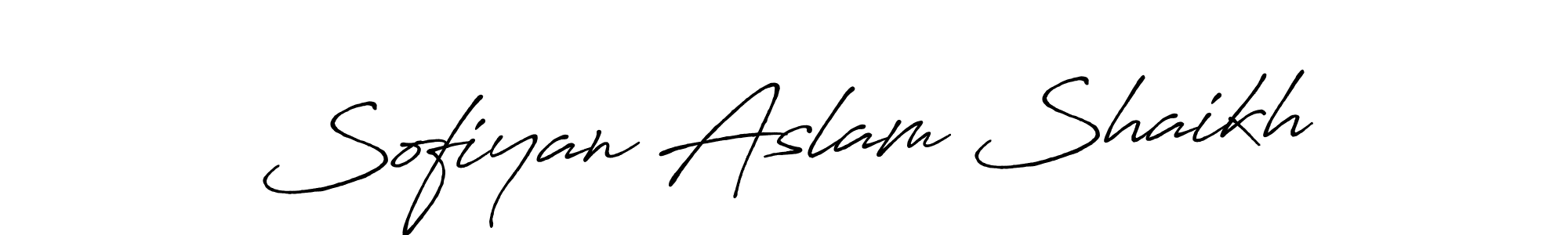 The best way (Antro_Vectra_Bolder) to make a short signature is to pick only two or three words in your name. The name Sofiyan Aslam Shaikh include a total of six letters. For converting this name. Sofiyan Aslam Shaikh signature style 7 images and pictures png