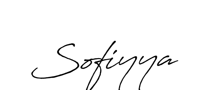 Make a beautiful signature design for name Sofiyya. With this signature (Antro_Vectra_Bolder) style, you can create a handwritten signature for free. Sofiyya signature style 7 images and pictures png