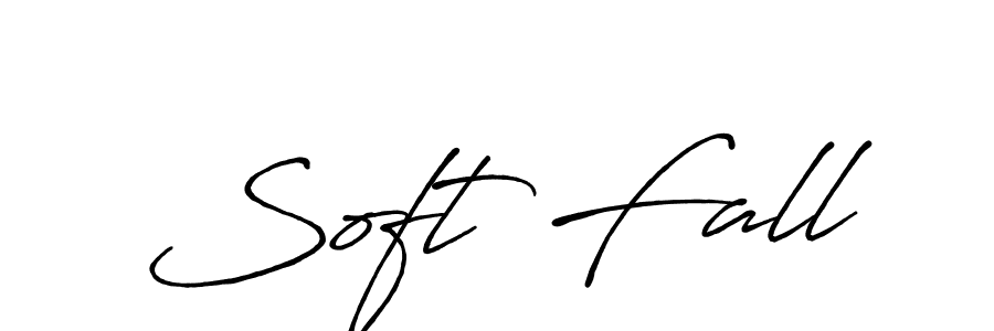 Make a beautiful signature design for name Soft Fall. With this signature (Antro_Vectra_Bolder) style, you can create a handwritten signature for free. Soft Fall signature style 7 images and pictures png