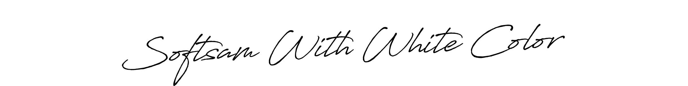 Also we have Softsam With White Color name is the best signature style. Create professional handwritten signature collection using Antro_Vectra_Bolder autograph style. Softsam With White Color signature style 7 images and pictures png