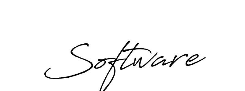 Use a signature maker to create a handwritten signature online. With this signature software, you can design (Antro_Vectra_Bolder) your own signature for name Software. Software signature style 7 images and pictures png