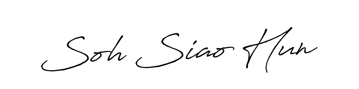 Soh Siao Hun stylish signature style. Best Handwritten Sign (Antro_Vectra_Bolder) for my name. Handwritten Signature Collection Ideas for my name Soh Siao Hun. Soh Siao Hun signature style 7 images and pictures png