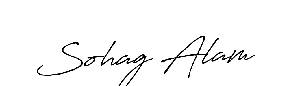 Make a beautiful signature design for name Sohag Alam. With this signature (Antro_Vectra_Bolder) style, you can create a handwritten signature for free. Sohag Alam signature style 7 images and pictures png