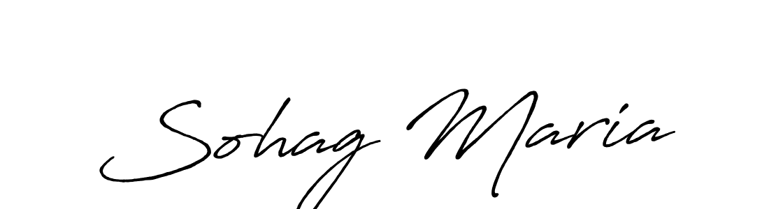 It looks lik you need a new signature style for name Sohag Maria. Design unique handwritten (Antro_Vectra_Bolder) signature with our free signature maker in just a few clicks. Sohag Maria signature style 7 images and pictures png