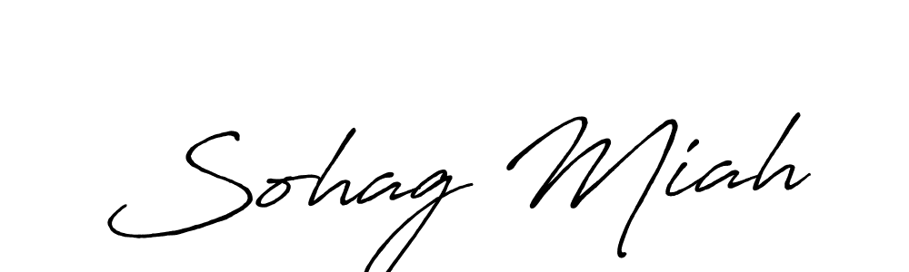 if you are searching for the best signature style for your name Sohag Miah. so please give up your signature search. here we have designed multiple signature styles  using Antro_Vectra_Bolder. Sohag Miah signature style 7 images and pictures png