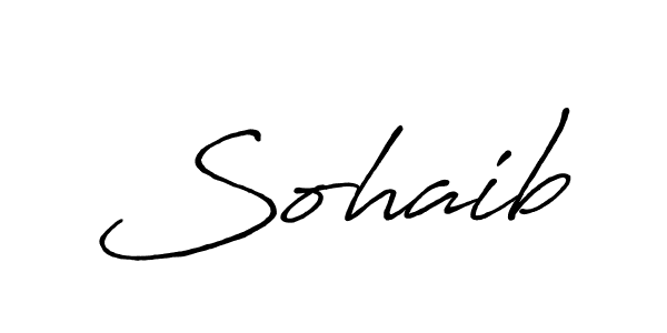 Also we have Sohaib name is the best signature style. Create professional handwritten signature collection using Antro_Vectra_Bolder autograph style. Sohaib signature style 7 images and pictures png