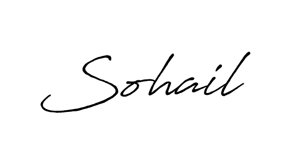 How to make Sohail signature? Antro_Vectra_Bolder is a professional autograph style. Create handwritten signature for Sohail name. Sohail signature style 7 images and pictures png