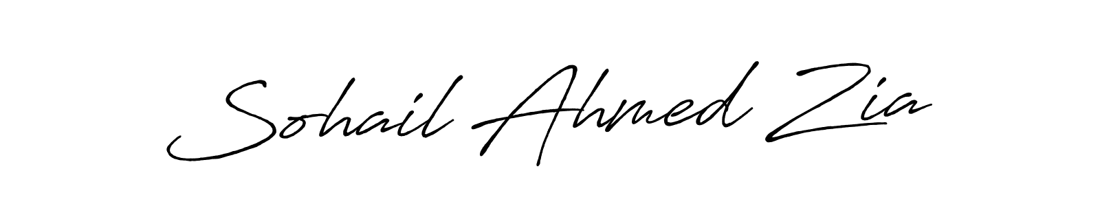 Use a signature maker to create a handwritten signature online. With this signature software, you can design (Antro_Vectra_Bolder) your own signature for name Sohail Ahmed Zia. Sohail Ahmed Zia signature style 7 images and pictures png