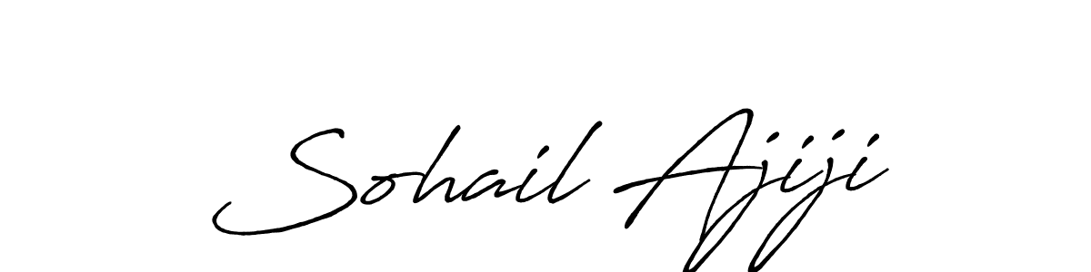Once you've used our free online signature maker to create your best signature Antro_Vectra_Bolder style, it's time to enjoy all of the benefits that Sohail Ajiji name signing documents. Sohail Ajiji signature style 7 images and pictures png