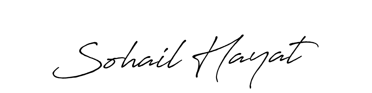 Also You can easily find your signature by using the search form. We will create Sohail Hayat name handwritten signature images for you free of cost using Antro_Vectra_Bolder sign style. Sohail Hayat signature style 7 images and pictures png