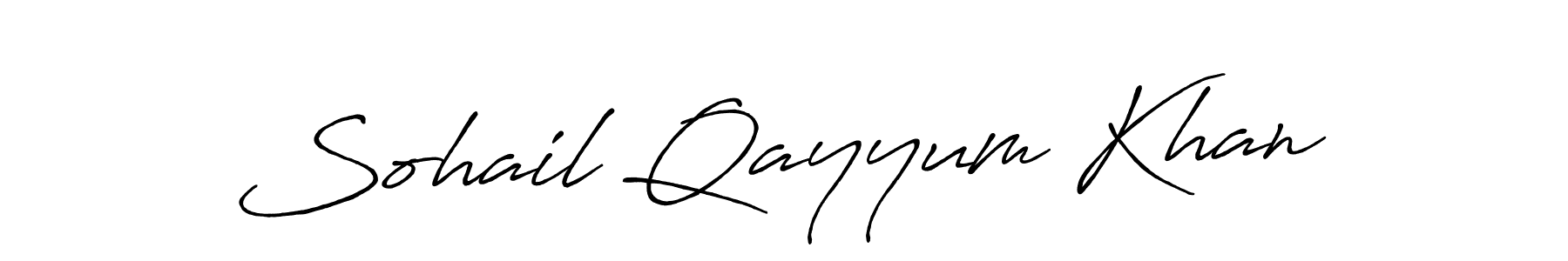 How to make Sohail Qayyum Khan signature? Antro_Vectra_Bolder is a professional autograph style. Create handwritten signature for Sohail Qayyum Khan name. Sohail Qayyum Khan signature style 7 images and pictures png