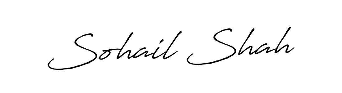 Also we have Sohail Shah name is the best signature style. Create professional handwritten signature collection using Antro_Vectra_Bolder autograph style. Sohail Shah signature style 7 images and pictures png