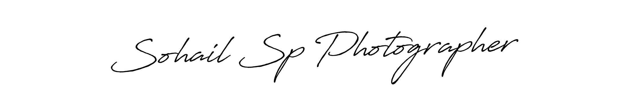 Make a beautiful signature design for name Sohail Sp Photographer. With this signature (Antro_Vectra_Bolder) style, you can create a handwritten signature for free. Sohail Sp Photographer signature style 7 images and pictures png