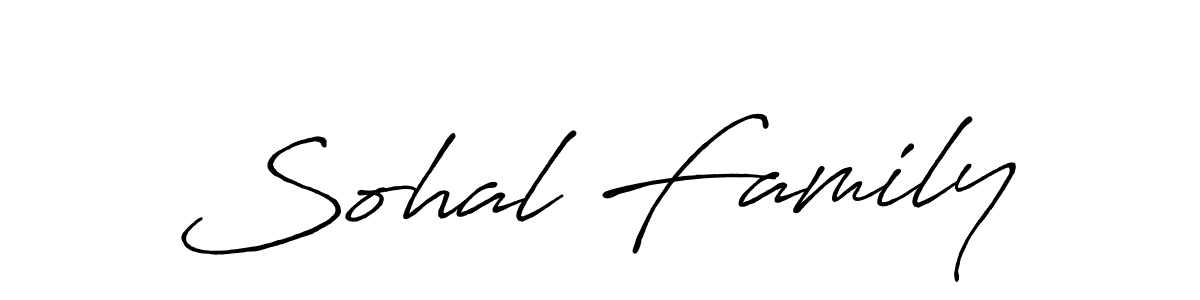 The best way (Antro_Vectra_Bolder) to make a short signature is to pick only two or three words in your name. The name Sohal Family include a total of six letters. For converting this name. Sohal Family signature style 7 images and pictures png