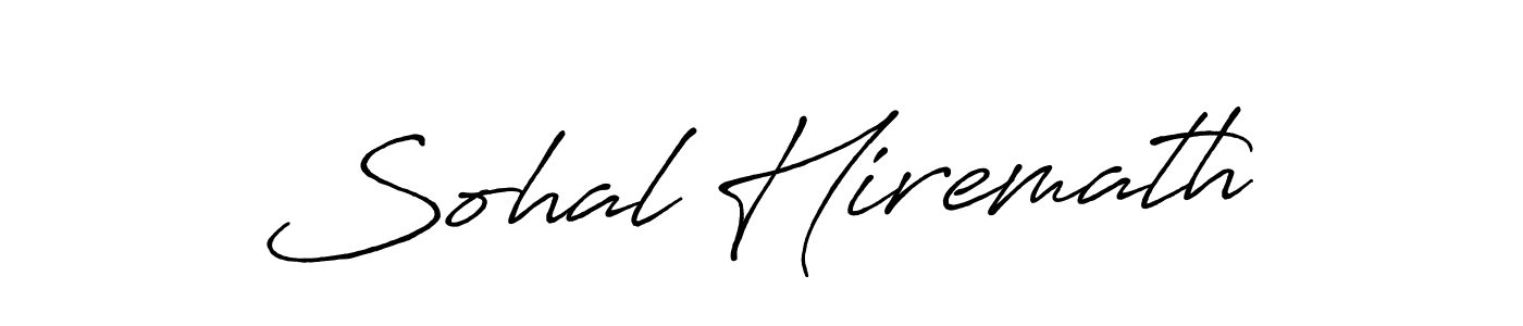 Make a beautiful signature design for name Sohal Hiremath. With this signature (Antro_Vectra_Bolder) style, you can create a handwritten signature for free. Sohal Hiremath signature style 7 images and pictures png