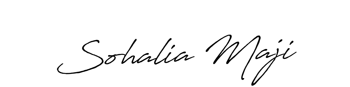 Make a short Sohalia Maji signature style. Manage your documents anywhere anytime using Antro_Vectra_Bolder. Create and add eSignatures, submit forms, share and send files easily. Sohalia Maji signature style 7 images and pictures png