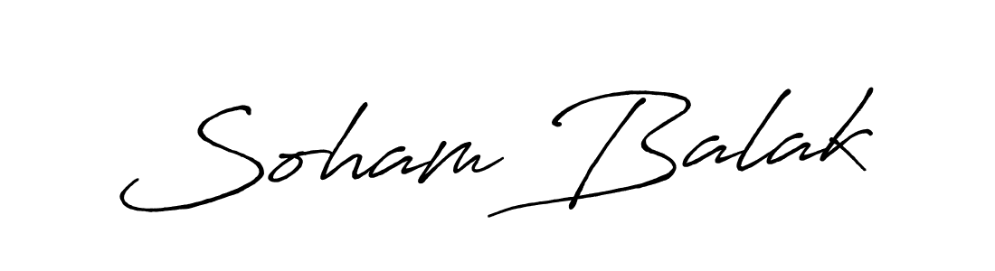You should practise on your own different ways (Antro_Vectra_Bolder) to write your name (Soham Balak) in signature. don't let someone else do it for you. Soham Balak signature style 7 images and pictures png