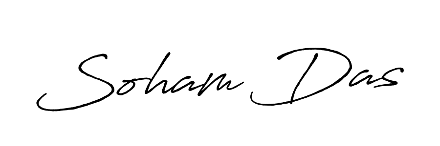 Soham Das stylish signature style. Best Handwritten Sign (Antro_Vectra_Bolder) for my name. Handwritten Signature Collection Ideas for my name Soham Das. Soham Das signature style 7 images and pictures png