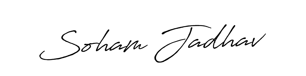 Make a beautiful signature design for name Soham Jadhav. Use this online signature maker to create a handwritten signature for free. Soham Jadhav signature style 7 images and pictures png
