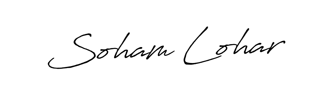 Make a beautiful signature design for name Soham Lohar. With this signature (Antro_Vectra_Bolder) style, you can create a handwritten signature for free. Soham Lohar signature style 7 images and pictures png