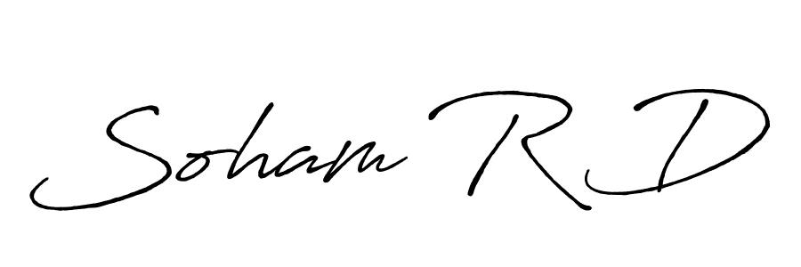 Similarly Antro_Vectra_Bolder is the best handwritten signature design. Signature creator online .You can use it as an online autograph creator for name Soham R D. Soham R D signature style 7 images and pictures png