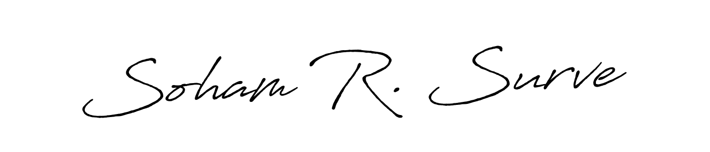 Design your own signature with our free online signature maker. With this signature software, you can create a handwritten (Antro_Vectra_Bolder) signature for name Soham R. Surve. Soham R. Surve signature style 7 images and pictures png