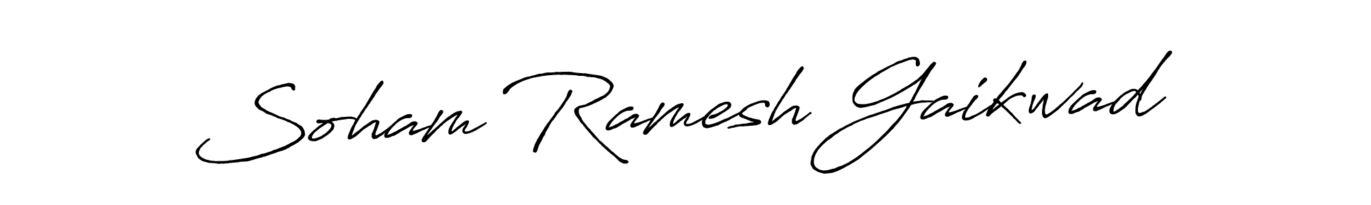 You should practise on your own different ways (Antro_Vectra_Bolder) to write your name (Soham Ramesh Gaikwad) in signature. don't let someone else do it for you. Soham Ramesh Gaikwad signature style 7 images and pictures png