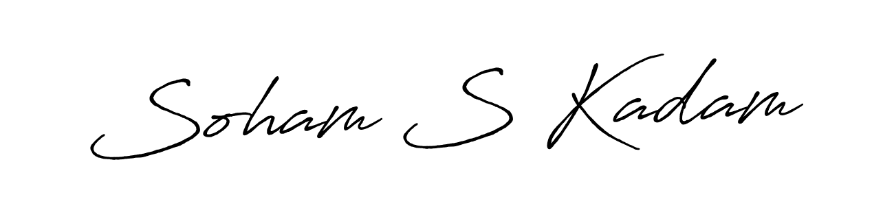 It looks lik you need a new signature style for name Soham S Kadam. Design unique handwritten (Antro_Vectra_Bolder) signature with our free signature maker in just a few clicks. Soham S Kadam signature style 7 images and pictures png