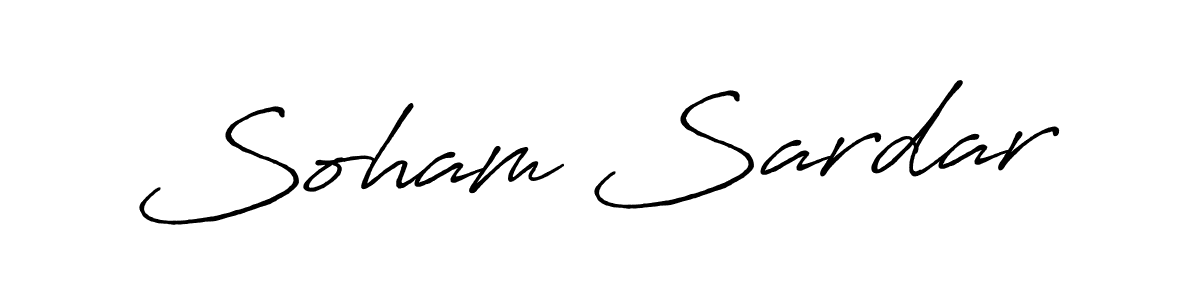 How to make Soham Sardar signature? Antro_Vectra_Bolder is a professional autograph style. Create handwritten signature for Soham Sardar name. Soham Sardar signature style 7 images and pictures png