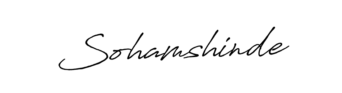 Sohamshinde stylish signature style. Best Handwritten Sign (Antro_Vectra_Bolder) for my name. Handwritten Signature Collection Ideas for my name Sohamshinde. Sohamshinde signature style 7 images and pictures png