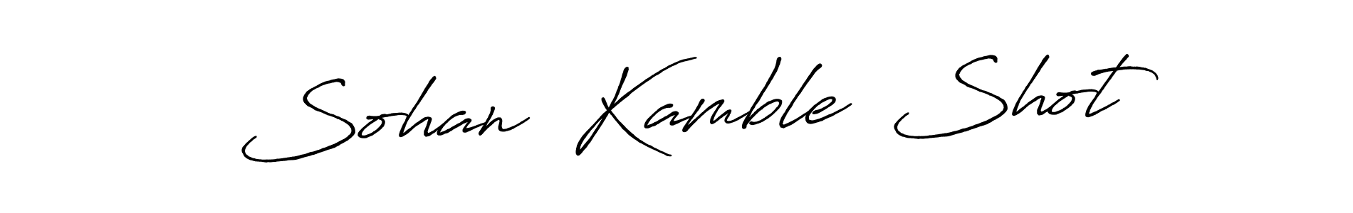Use a signature maker to create a handwritten signature online. With this signature software, you can design (Antro_Vectra_Bolder) your own signature for name Sohan  Kamble  Shot. Sohan  Kamble  Shot signature style 7 images and pictures png