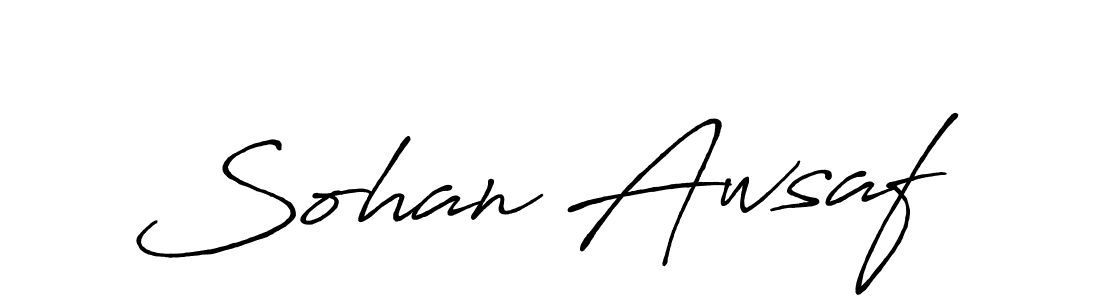 It looks lik you need a new signature style for name Sohan Awsaf. Design unique handwritten (Antro_Vectra_Bolder) signature with our free signature maker in just a few clicks. Sohan Awsaf signature style 7 images and pictures png