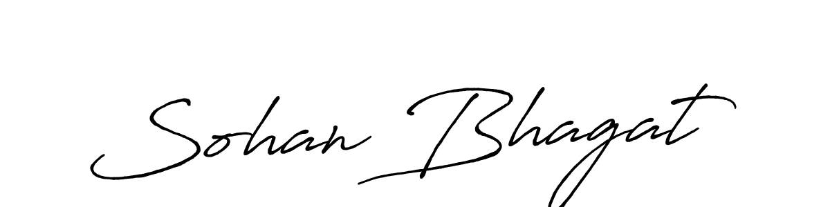 Use a signature maker to create a handwritten signature online. With this signature software, you can design (Antro_Vectra_Bolder) your own signature for name Sohan Bhagat. Sohan Bhagat signature style 7 images and pictures png