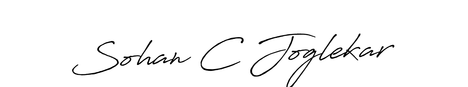 The best way (Antro_Vectra_Bolder) to make a short signature is to pick only two or three words in your name. The name Sohan C Joglekar include a total of six letters. For converting this name. Sohan C Joglekar signature style 7 images and pictures png