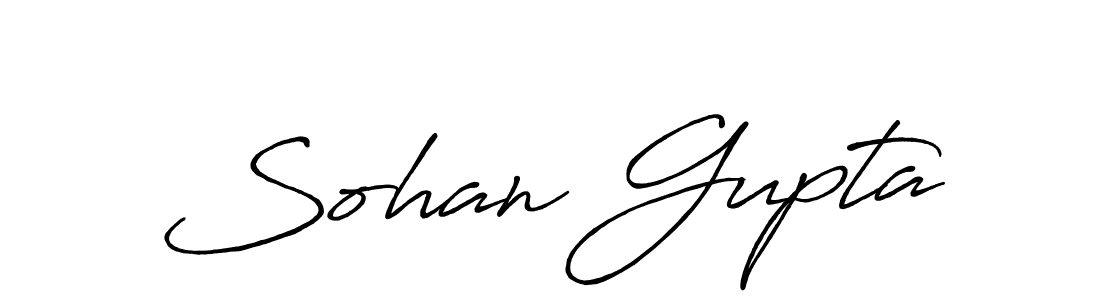 How to make Sohan Gupta signature? Antro_Vectra_Bolder is a professional autograph style. Create handwritten signature for Sohan Gupta name. Sohan Gupta signature style 7 images and pictures png
