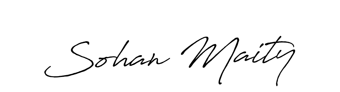 How to make Sohan Maity name signature. Use Antro_Vectra_Bolder style for creating short signs online. This is the latest handwritten sign. Sohan Maity signature style 7 images and pictures png