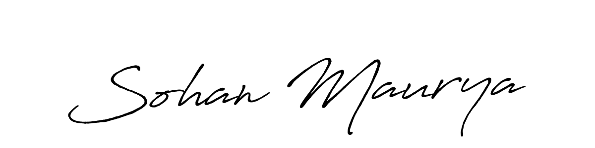 Create a beautiful signature design for name Sohan Maurya. With this signature (Antro_Vectra_Bolder) fonts, you can make a handwritten signature for free. Sohan Maurya signature style 7 images and pictures png
