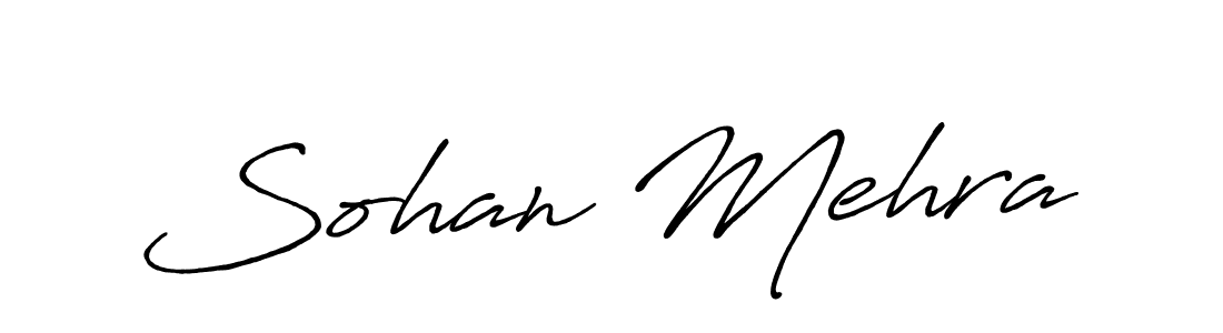 This is the best signature style for the Sohan Mehra name. Also you like these signature font (Antro_Vectra_Bolder). Mix name signature. Sohan Mehra signature style 7 images and pictures png