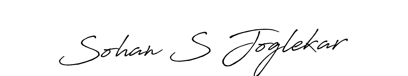 Use a signature maker to create a handwritten signature online. With this signature software, you can design (Antro_Vectra_Bolder) your own signature for name Sohan S Joglekar. Sohan S Joglekar signature style 7 images and pictures png