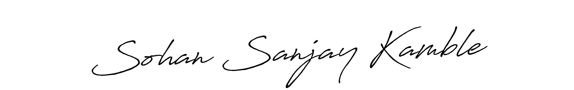 Similarly Antro_Vectra_Bolder is the best handwritten signature design. Signature creator online .You can use it as an online autograph creator for name Sohan Sanjay Kamble. Sohan Sanjay Kamble signature style 7 images and pictures png