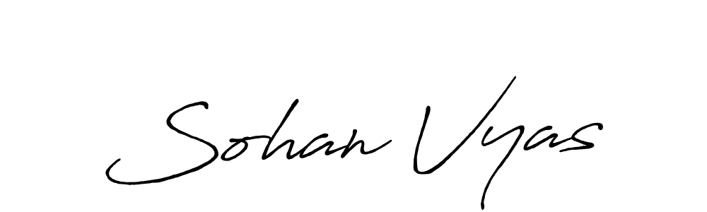 Make a beautiful signature design for name Sohan Vyas. Use this online signature maker to create a handwritten signature for free. Sohan Vyas signature style 7 images and pictures png