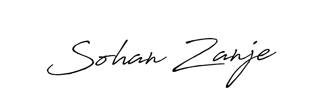 Use a signature maker to create a handwritten signature online. With this signature software, you can design (Antro_Vectra_Bolder) your own signature for name Sohan Zanje. Sohan Zanje signature style 7 images and pictures png